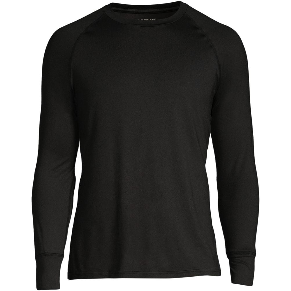 Lands' End Women's Petite Thermaskin Heat Thermal Top Base Layer