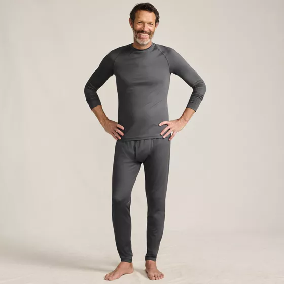 Men's Stretch Thermaskin Long Underwear Crew Base Layer - primary