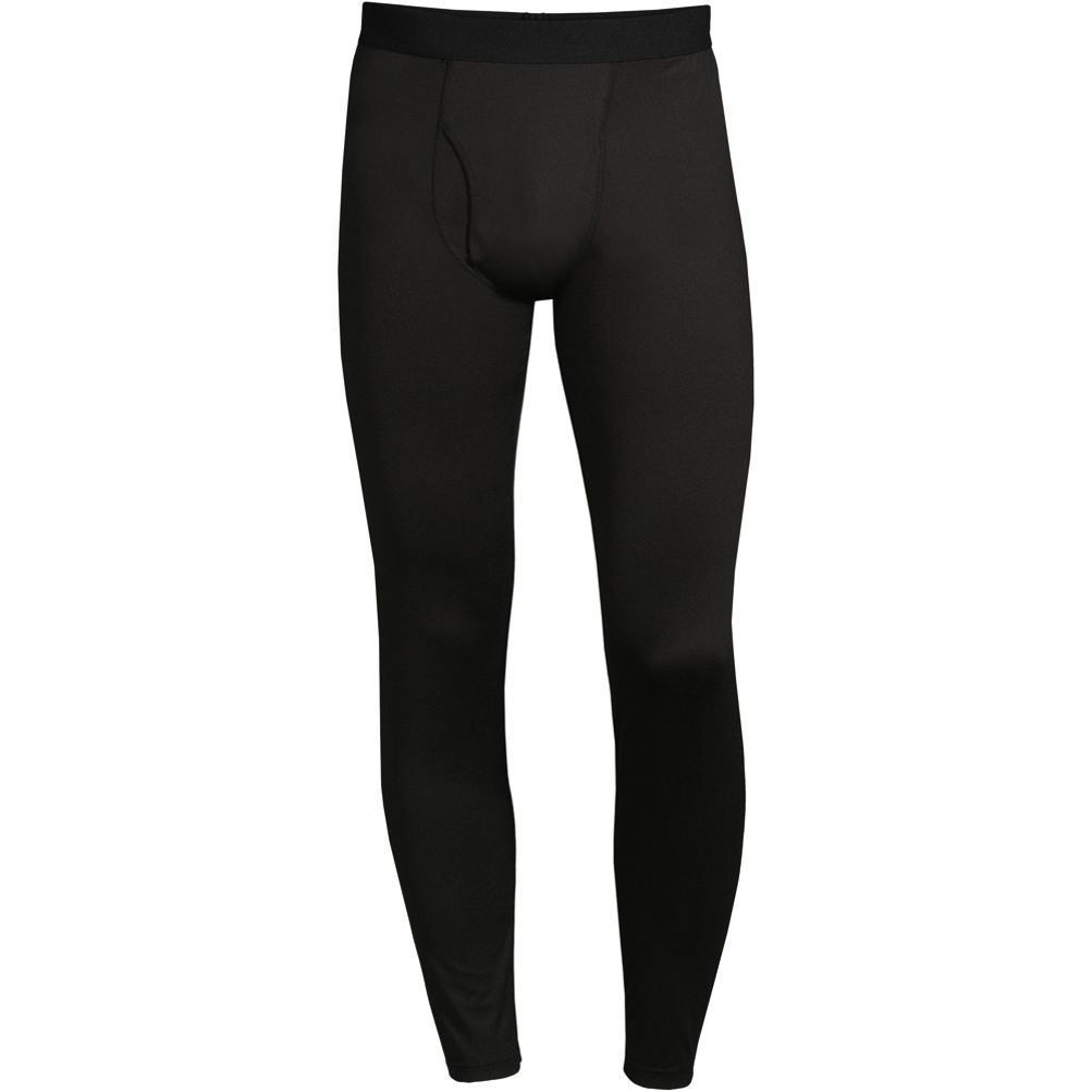 Men's Seamless Base Layer Leggings in Black