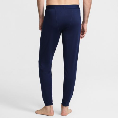  Lands' End Lange Thermaskin Unterhose Mit Stretch, Herren, Größe:48-50 Regular, Blau, Elasthan/polyester-mischung, By Lands' End 
