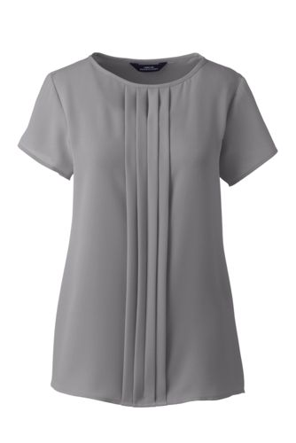 Women Polyester Blouse Short Sleeve Tops Petite Elegant Shirt Clothing Women Polyester Blouse Short Sleeve Tops Petite Elegant Shirt Clothing