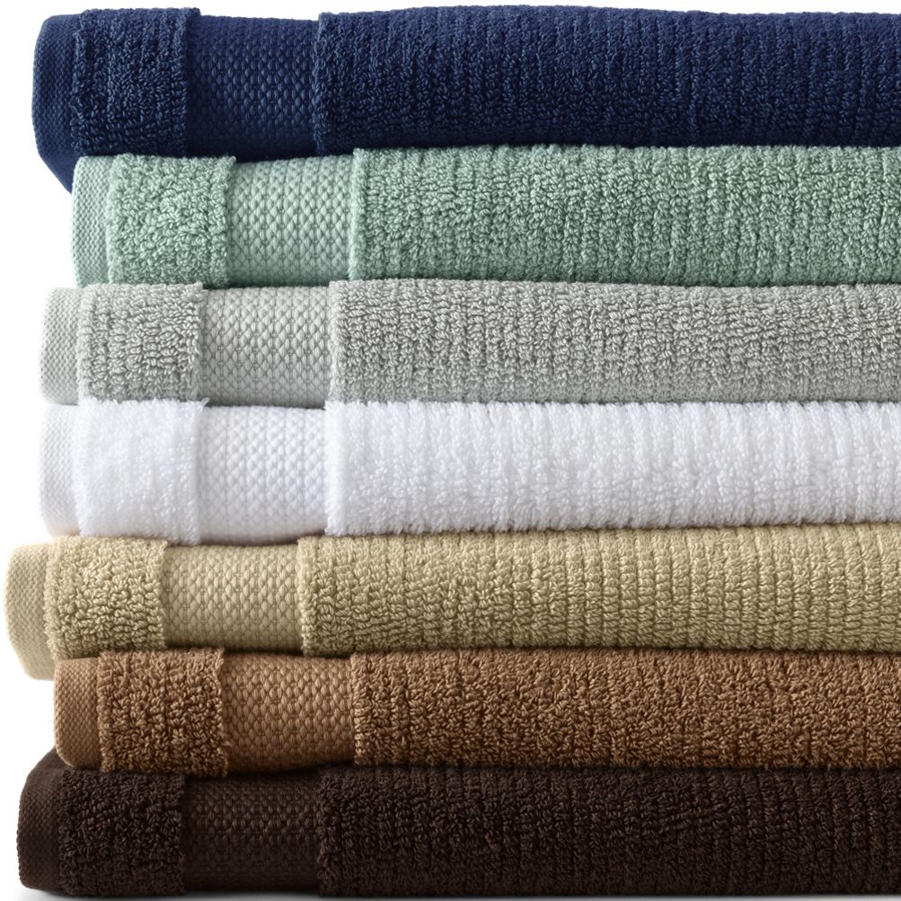 Organic Cotton 6 Piece Towel Set Lands End