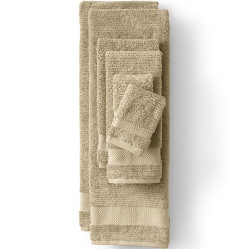 Premium Supima Cotton 6 Piece Bath Towel Set Lands End