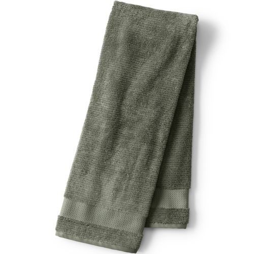 Cotton Waffle Hand Towel - Lands' End - Tan