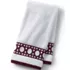 Premium Supima Cotton Cane Weave Jacquard Border Hand Towel, Front