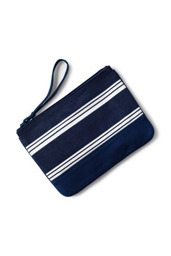 Small Solid Canvas Zipper Pouch