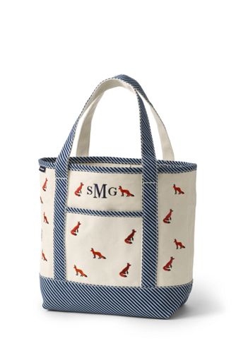 Canvas Beach Bag Totes Lands End