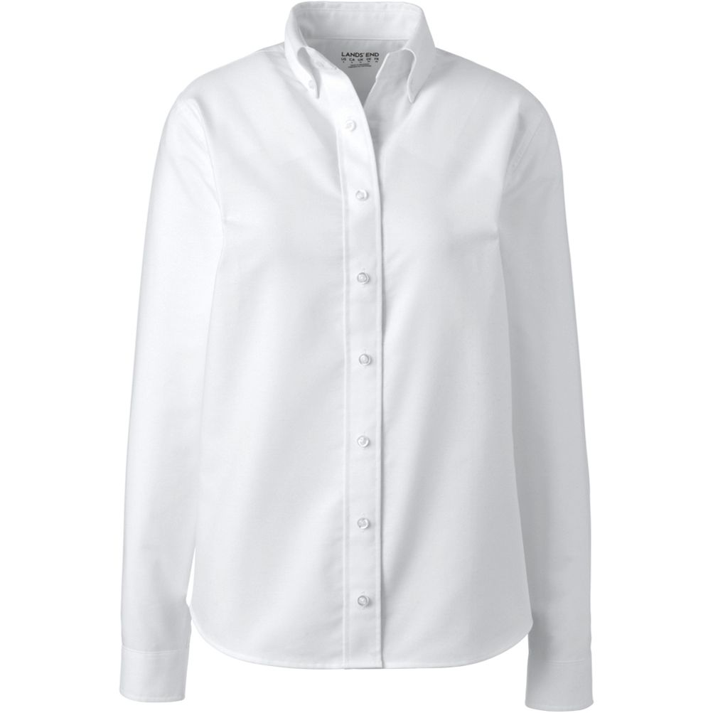 売れ筋商品|||ランズエンド カットソー トップス レディース Women's Long Sleeve Oxford Dress Shirt Blue Women's Long Sleeve Oxford Shirt | Lands' End Business Uniforms