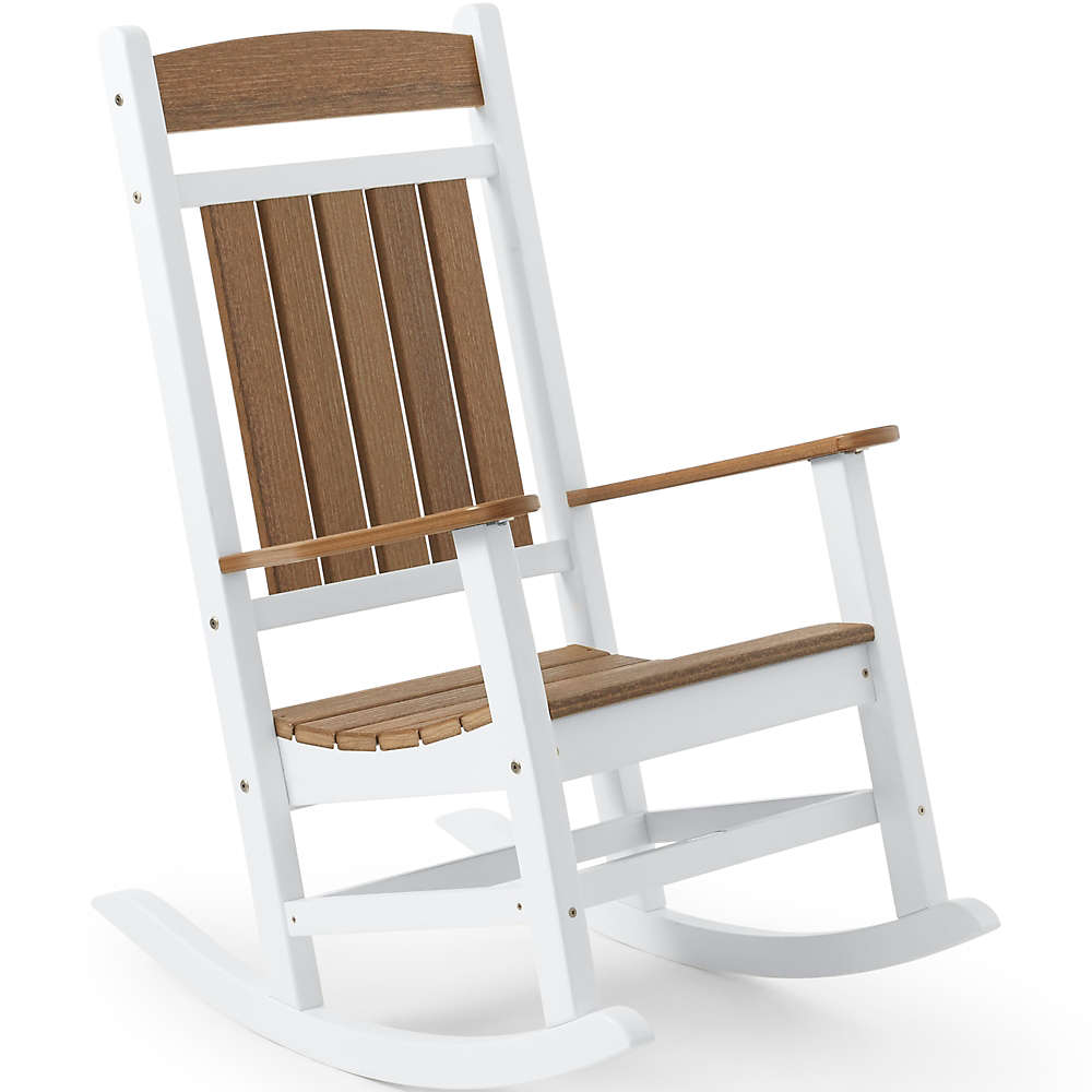 All-Weather Recycled Classic Patio Rocker 2-Tone, Front