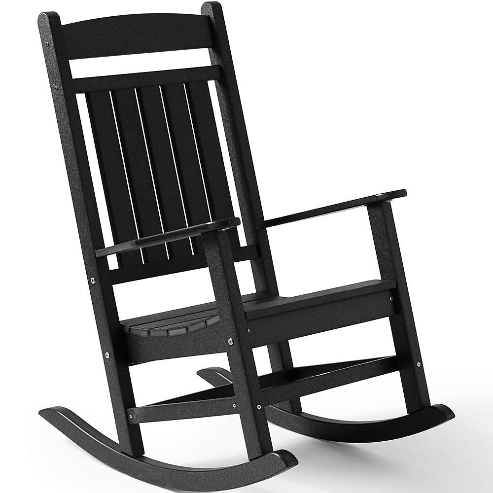 All-Weather Recycled Classic Patio Rocker, Front