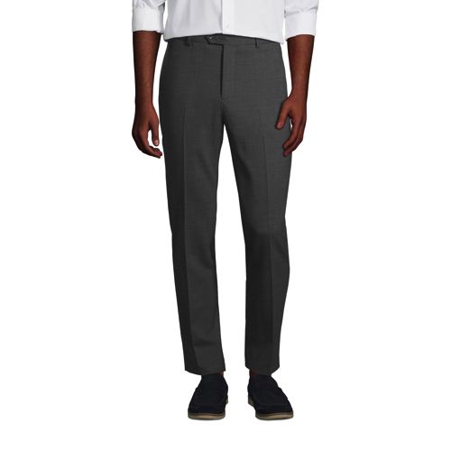 slim fit wool dress pants