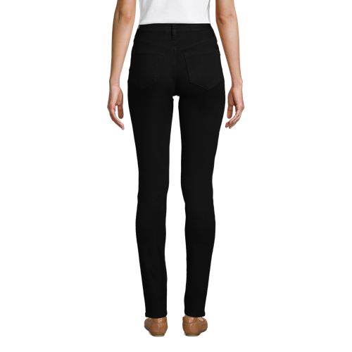 Le Jean Slim Stretch 360 Taille Mi Haute Noir Femme Stature Petite