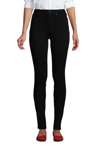 womens mid rise black jeans