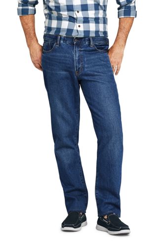 Men S Comfort Waist Jeans Lands End