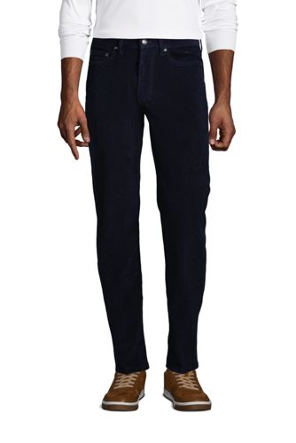 Le Pantalon Classique Stretch en Velours Côtelé Ourlets Sur-Mesure, Homme Stature Standard