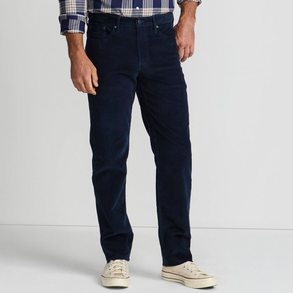 Mens Comfort Waist Comfort-First Washed Corduroy Pants | Lands' End