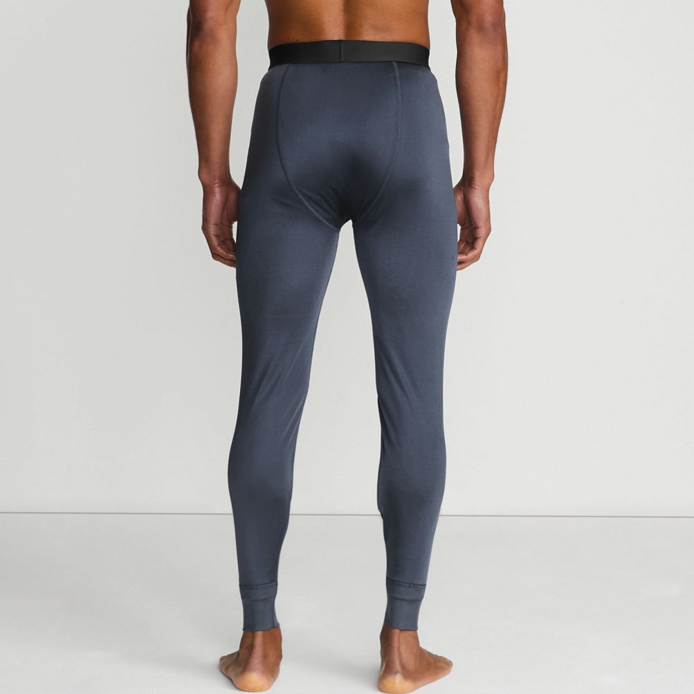 Mens silk long underwear set best sale