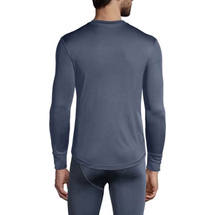 Men's Silk Long Underwear Crew Neck - image 5