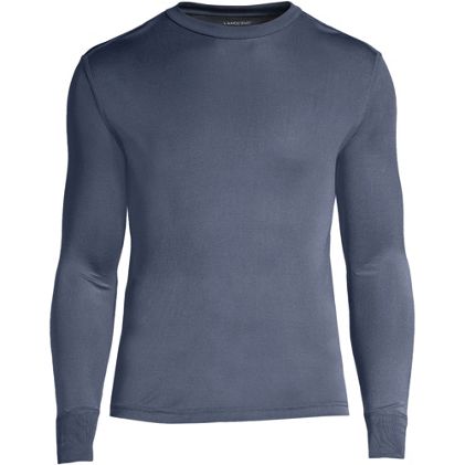 Men's Silk Long Underwear Crew Neck - image 3