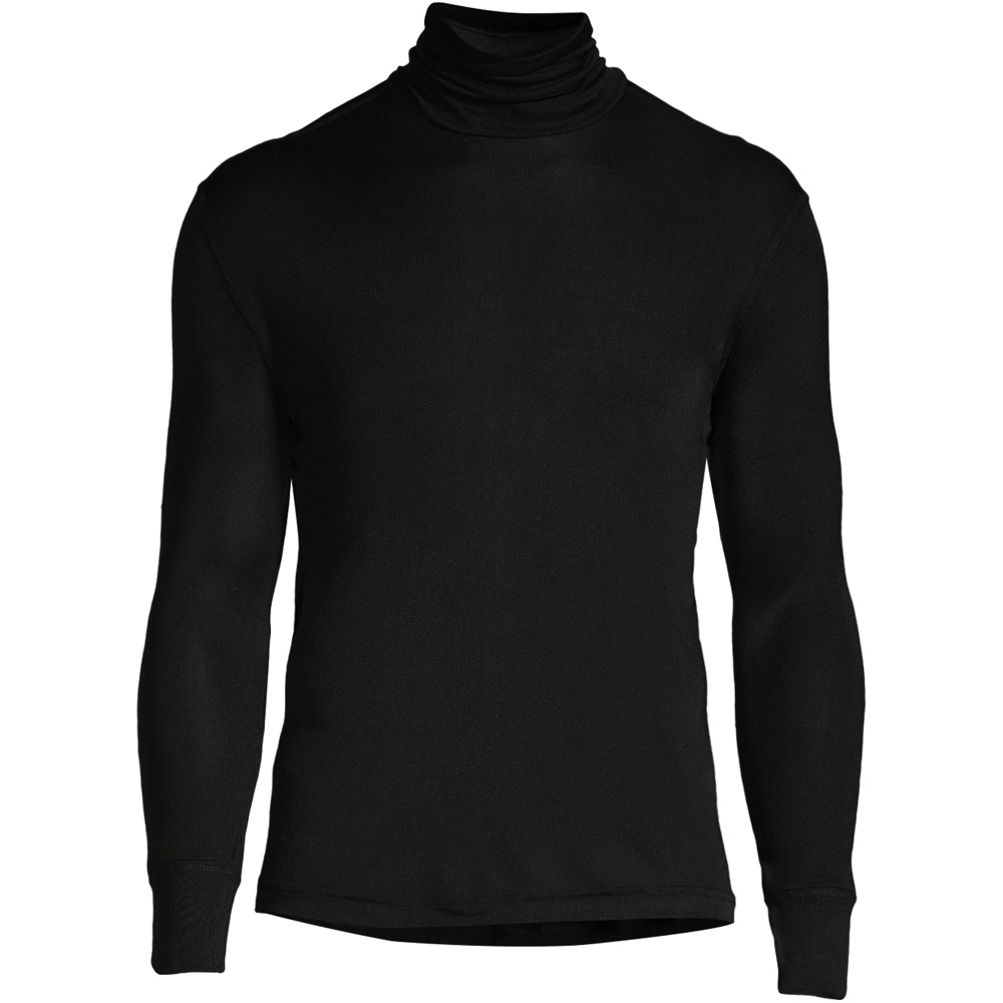 Men Thermal Cotton High Neck Sweaters Stretch Turtleneck Shirt Tops