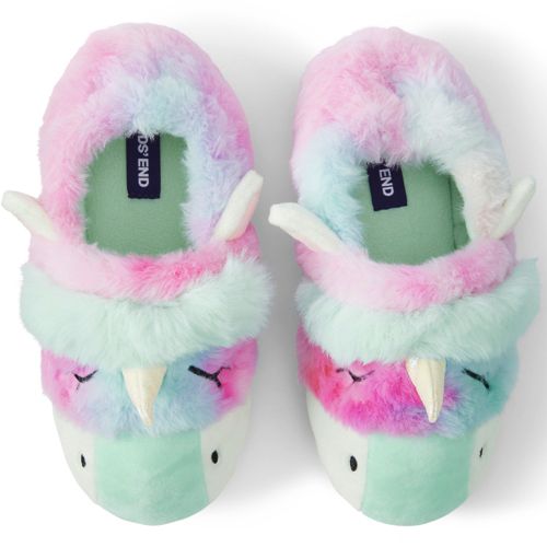 Lands End Kids Fuzzy Slippers