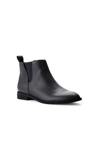 black zip chelsea boots