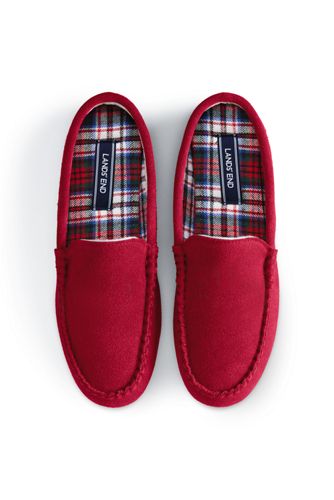 lands end women's shearling scuff slippers