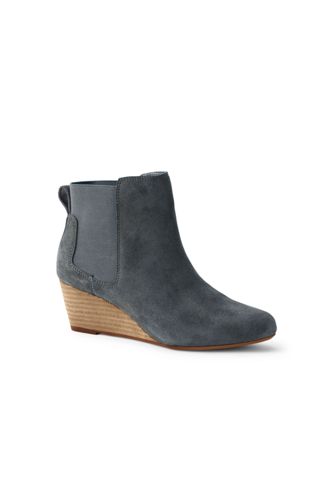 womens wedge booties