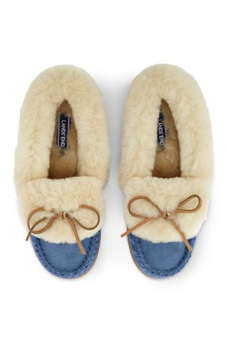 ladies wool lined slippers