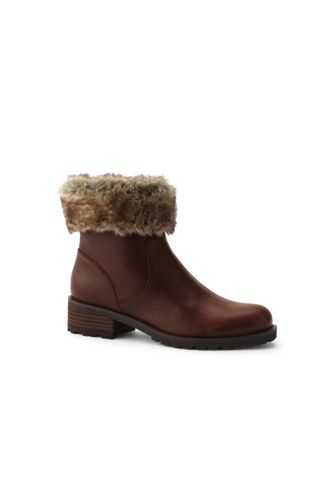 boots with fur trim