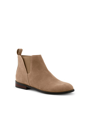 Women S Suede Chelsea Boots Lands End