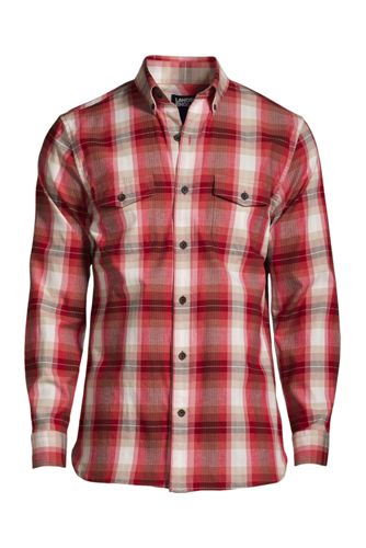 lands end lined flannel shirt