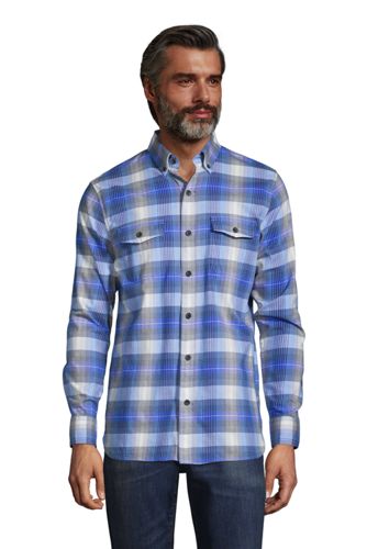 lands end lined flannel shirt