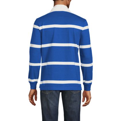 Men's Long Sleeve Stripe Rugby Shirt - image 5