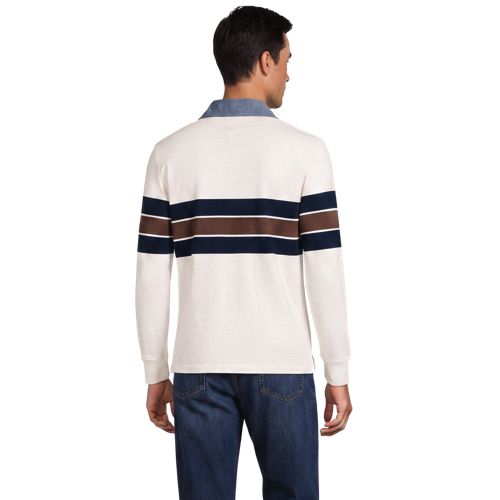 Ivory/Navy/Brown Stripe