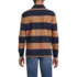 Men's Long Sleeve Stripe Rugby Shirt, Back