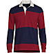 Men's Long Sleeve Stripe Rugby Shirt, Front