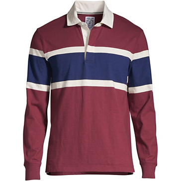 Polo Rugby en Jersey Manches Longues, Homme Stature Standard image number 1