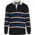 Men's Long Sleeve Stripe Rugby Shirt, Front