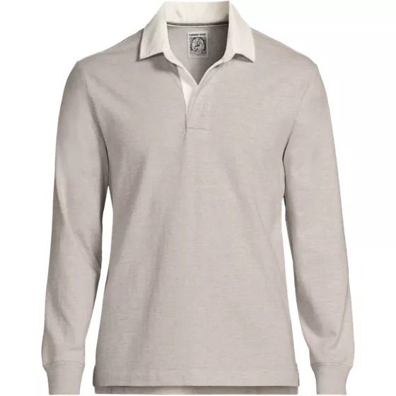 Men's Long Sleeve Stripe Rugby Shirt - primary