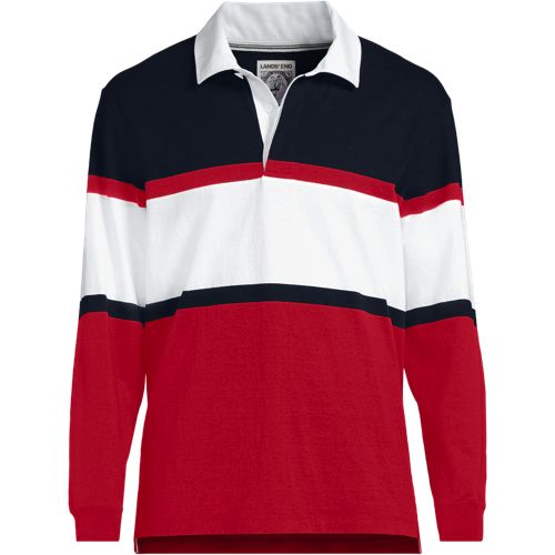 Boys Long Sleeve Collared Rugby Shirt | Lands' End