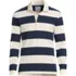School Uniform Men's Long Sleeve Stripe Rugby Shirt, Front