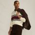Men's Long Sleeve Stripe Rugby Shirt, alternative image