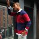 Men's Long Sleeve Stripe Rugby Shirt, alternative image