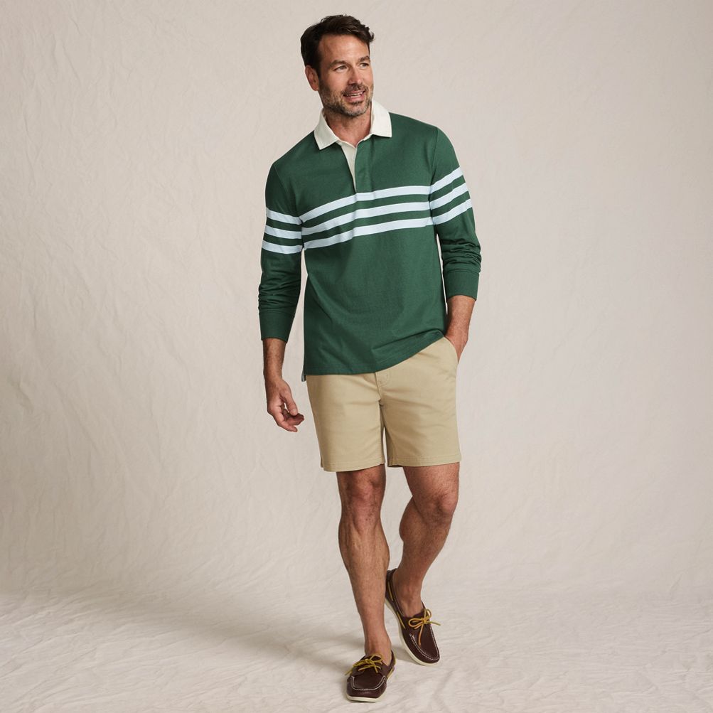 Lands' End Authentic Rugby XL ラガーシャツ LANDS' END Authentic Rugby Shirt Lager Long Sleeve Check