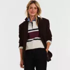 Men's Long Sleeve Stripe Rugby Shirt