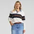 Men's Long Sleeve Stripe Rugby Shirt, alternative image