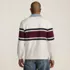 Men's Long Sleeve Stripe Rugby Shirt, Back