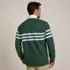 Men's Long Sleeve Stripe Rugby Shirt, Back