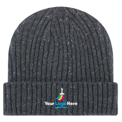 Beanie hats with store company logo